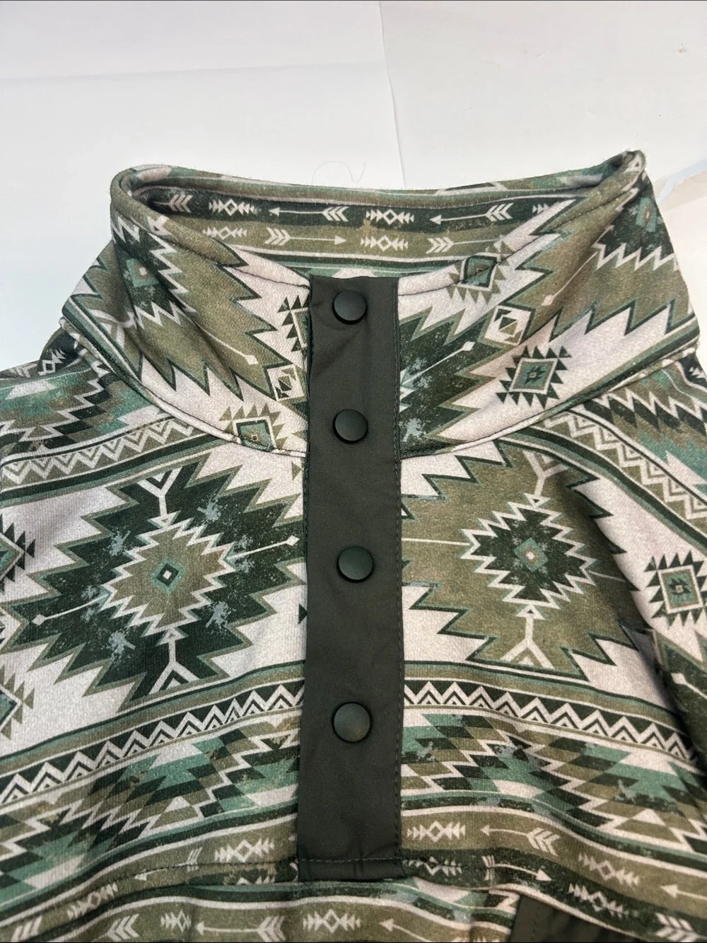 Fieldstone Men's Green Patterned Pullover Sweater